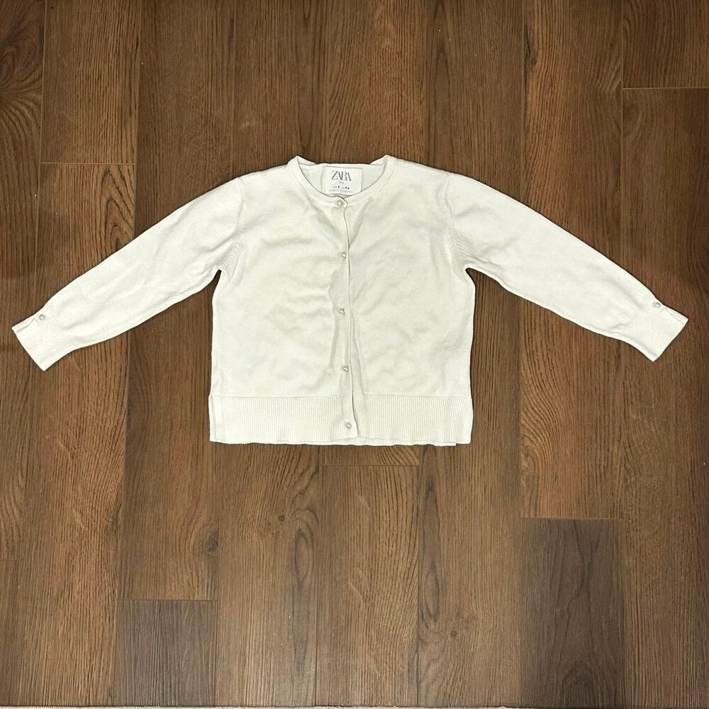 ZARA Girls Ivory Cardigan 6x - Picture 10 of 10